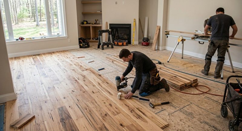 Hickory Floor Installation in Overland Park, KS