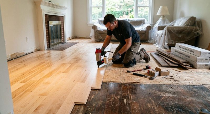 Maple Flooring Installation in Basehor, KS