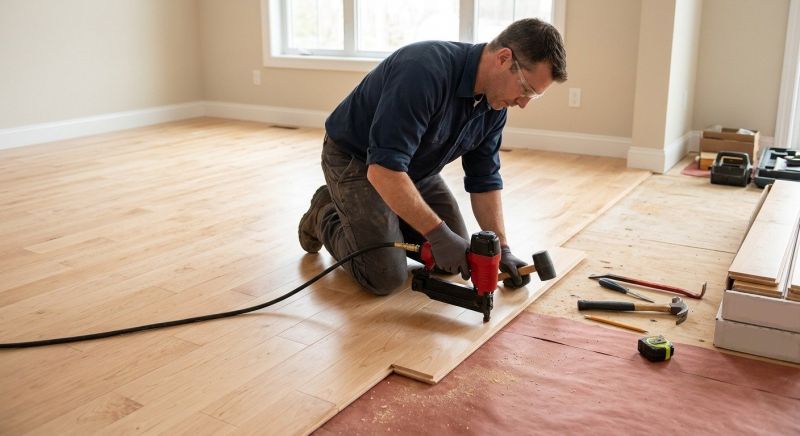 Maple Flooring Installation in Grandview, MO