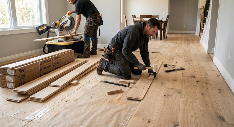 Oak Floor Installation in Basehor, KS