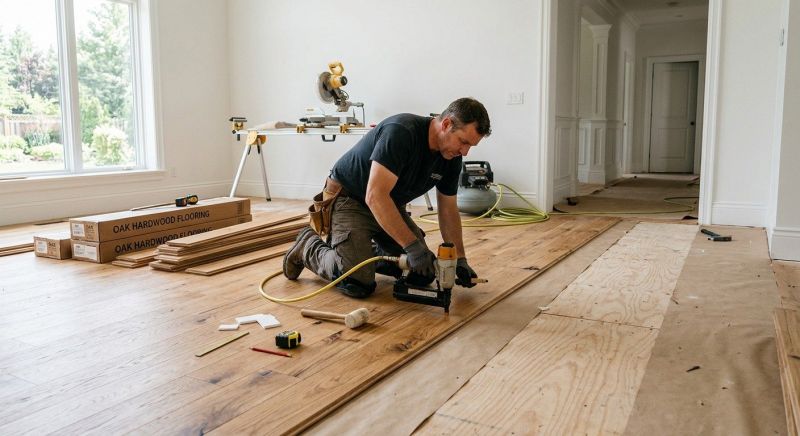 Oak Floor Installation in Johnson County, KS