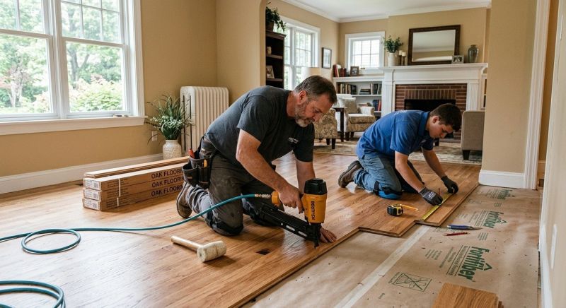 Oak Floor Installation in Leawood, KS