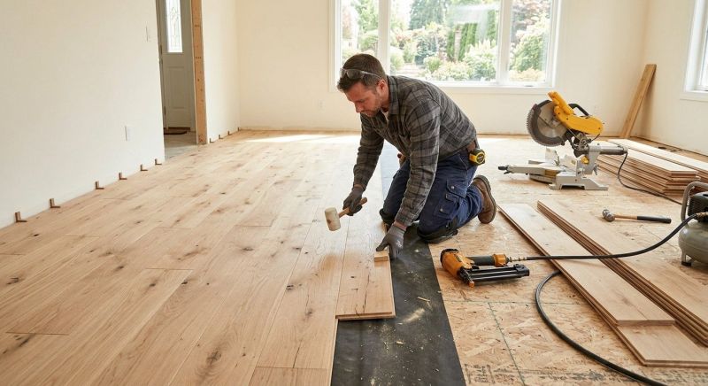 Oak Floor Installation in Shawnee, KS