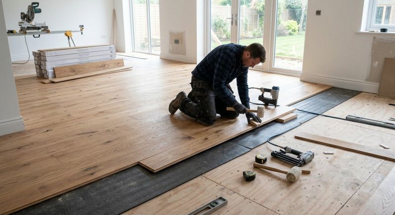 Oak Floor Installation in Shawnee, KS
