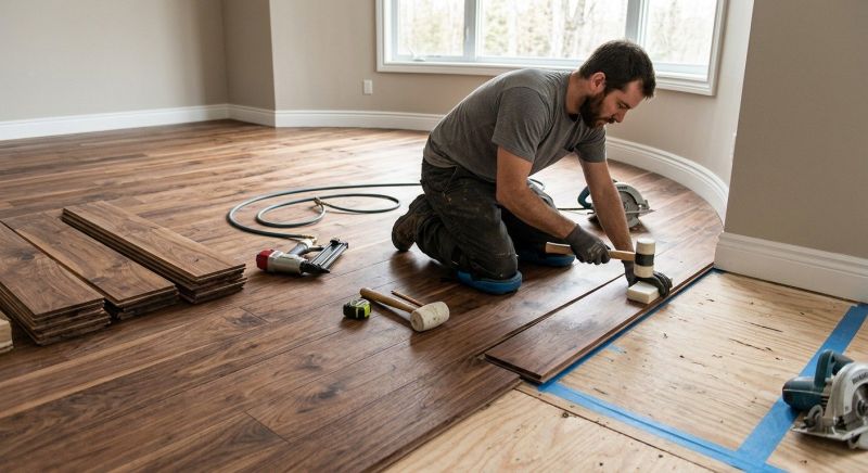 Walnut Flooring Installation in Overland Park, KS
