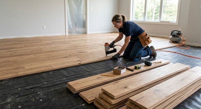 Walnut Flooring Installation in Overland Park, KS