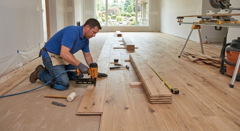 Wide Plank Floor Installation in Overland Park, KS