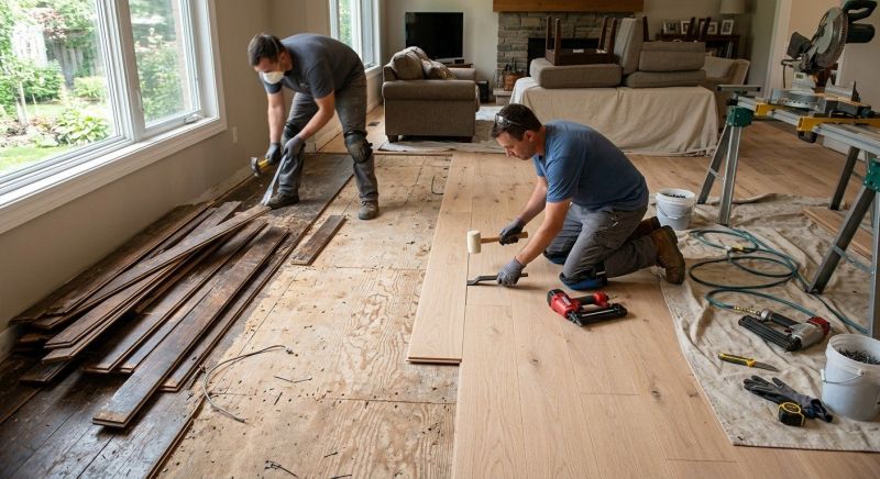 Wood Floor Replacement in Bonner Springs, KS
